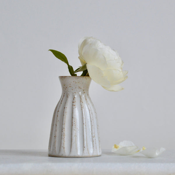 Fluted bud vase ~ **Seconds**