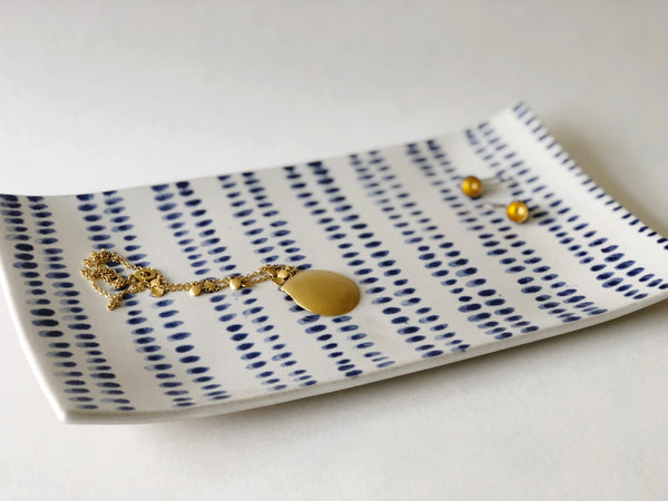 Blue and White platter II